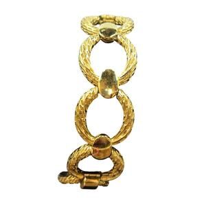 Vintage Trifari Gold Chunky Statement Bracelet [J36]
